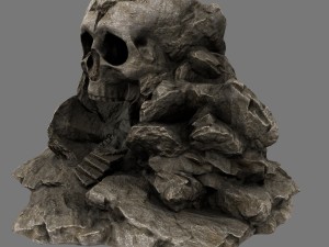 skull cave Model 3D