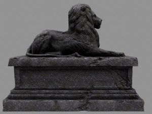 lion statue Modelo 3D