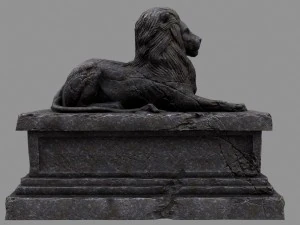 lion statue 3D Model
