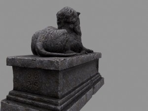 lion statue Modelo 3D