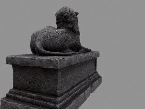 lion statue 3D Model