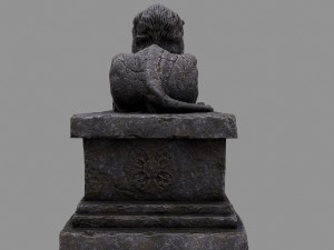 lion statue Modelo 3D