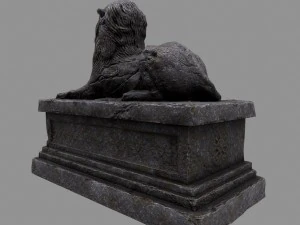 lion statue 3D Model