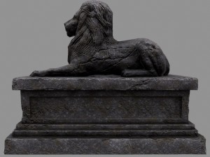 lion statue Modelo 3D