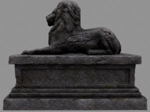 lion statue 3D Model