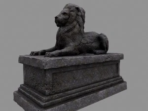 lion statue 3D Model