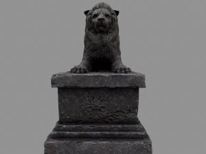 lion statue 3D Model