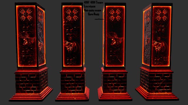 pillar Modelo 3D .c4d .max .obj .3ds .fbx .stl .blend 