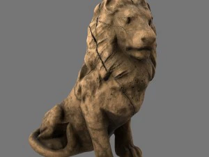 lion statue 3D Model