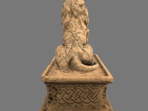 lion statue 3D Model