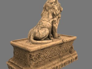 lion statue 3D Model