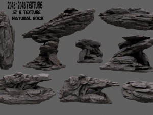 rock set 3D-Modell