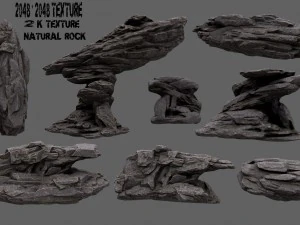 insieme della roccia Modello 3D