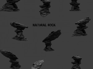 rock set Modello 3D