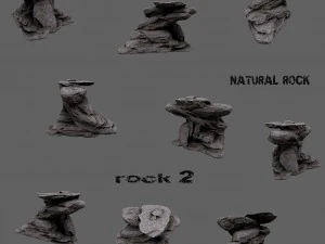 rock set 3D Model