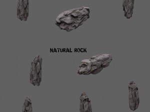 rock set Modello 3D