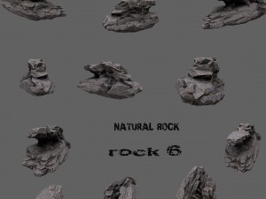 rock set Modello 3D