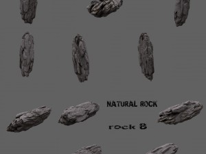 rock set Modello 3D