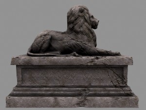 lion statue 3D Model