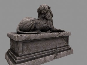 lion statue 3D Model