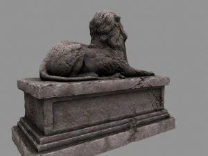 lion statue 3D Model