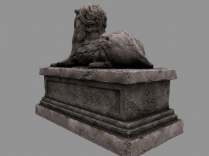 lion statue 3D Model