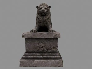 lion statue 3D Model
