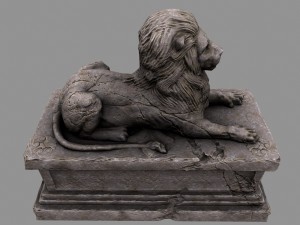 lion statue 3D Model