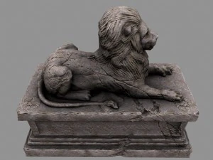 lion statue 3D Model