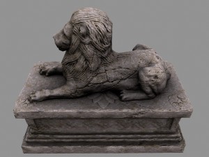 lion statue 3D Model