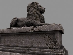 lion statue 3D Model