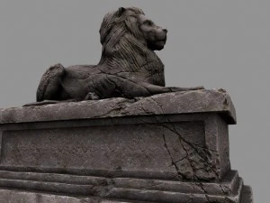 lion statue 3D Model