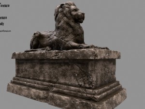 lion statue 3D Model