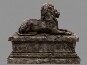 lion statue 3D Model