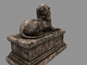 lion statue 3D Model