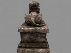 lion statue Model 3D