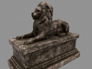 lion statue 3D Model