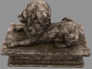 lion statue Model 3D