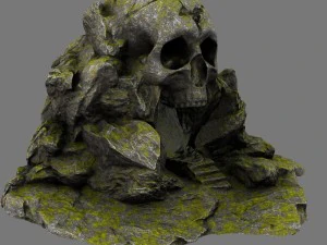 skull cave 3D Model