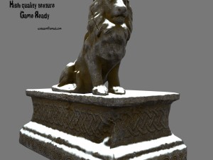 lion statue 3D Model