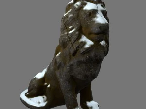 lion statue 3D Model