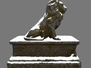 lion statue 3D Model