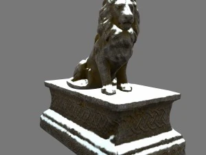 lion statue 3D Model