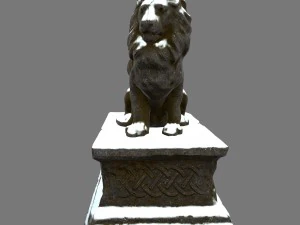 lion statue 3D Model