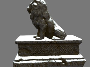 lion statue 3D 模型