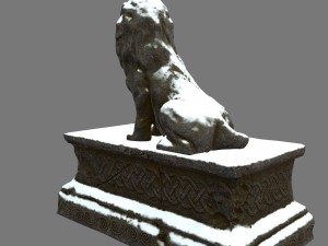 lion statue 3D 模型
