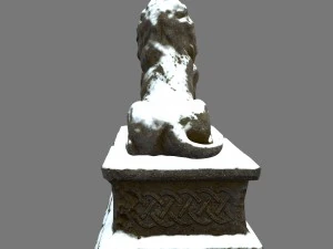 lion statue 3D Model