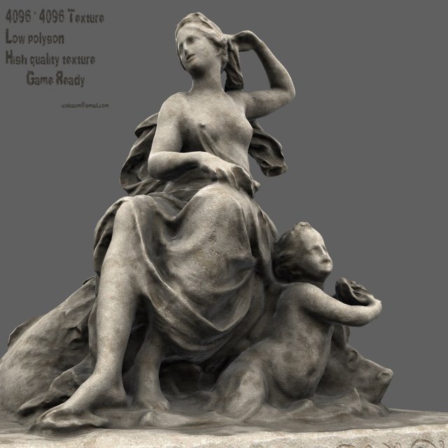 statue Modello 3D .c4d .max .obj .3ds .fbx .stl .blend 