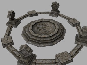 temple 3D 모델