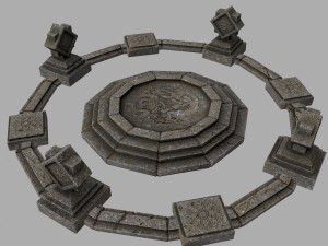 temple 3D 모델